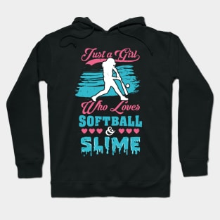Softball And Slime Girls Sport Gift Hoodie